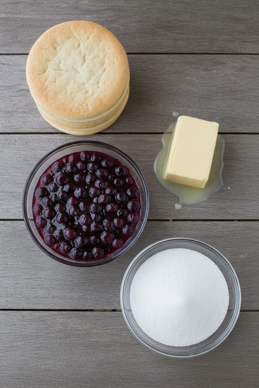 Air Fry Blueberry Pie Bomb Biscuits