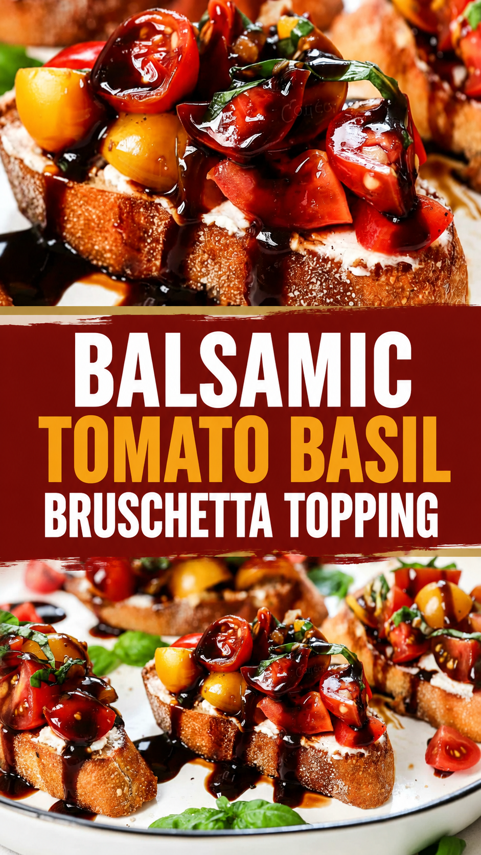 Balsamic Tomato Basil Bruschetta Topping