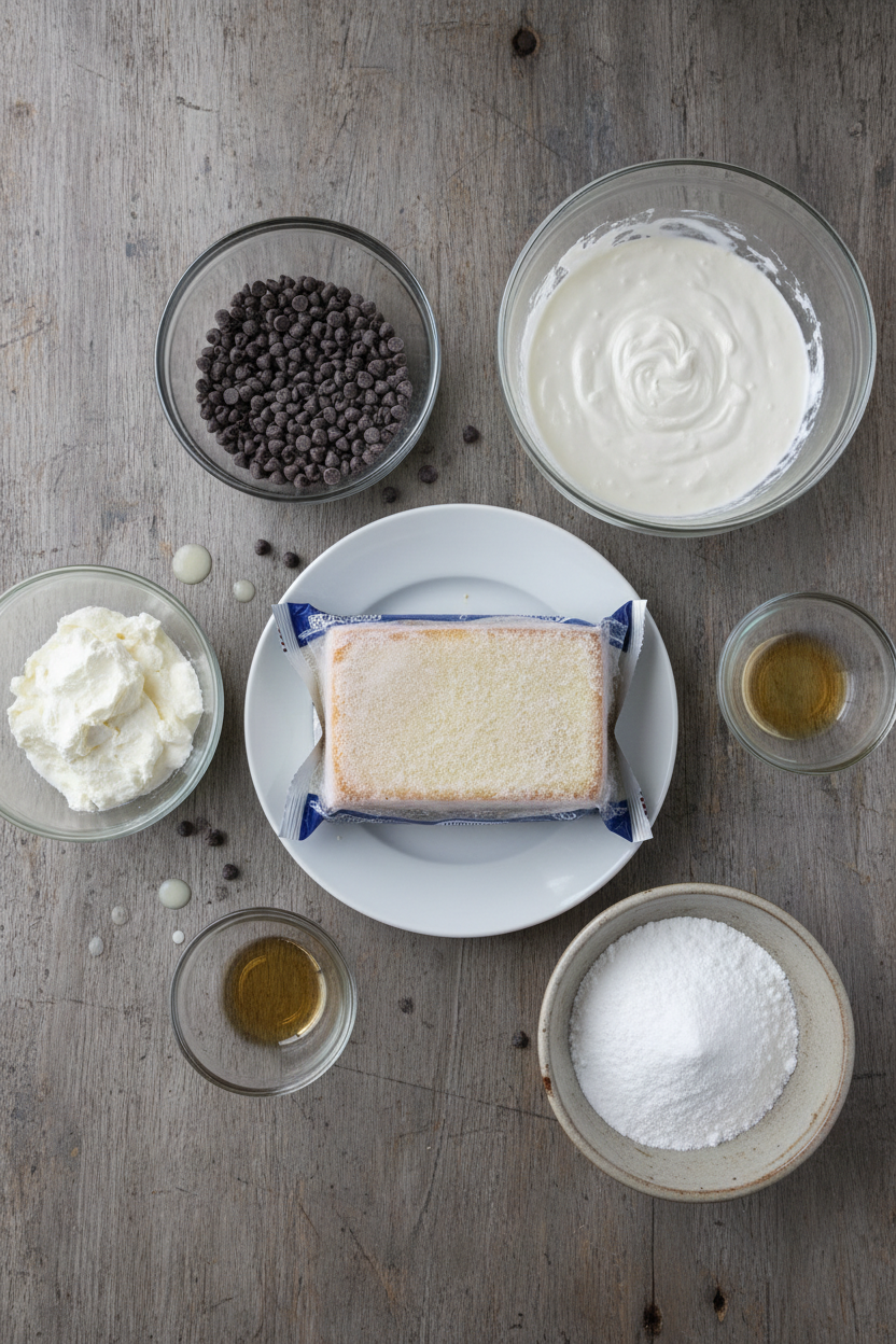 Cannoli Cake with Pound Cake Layers