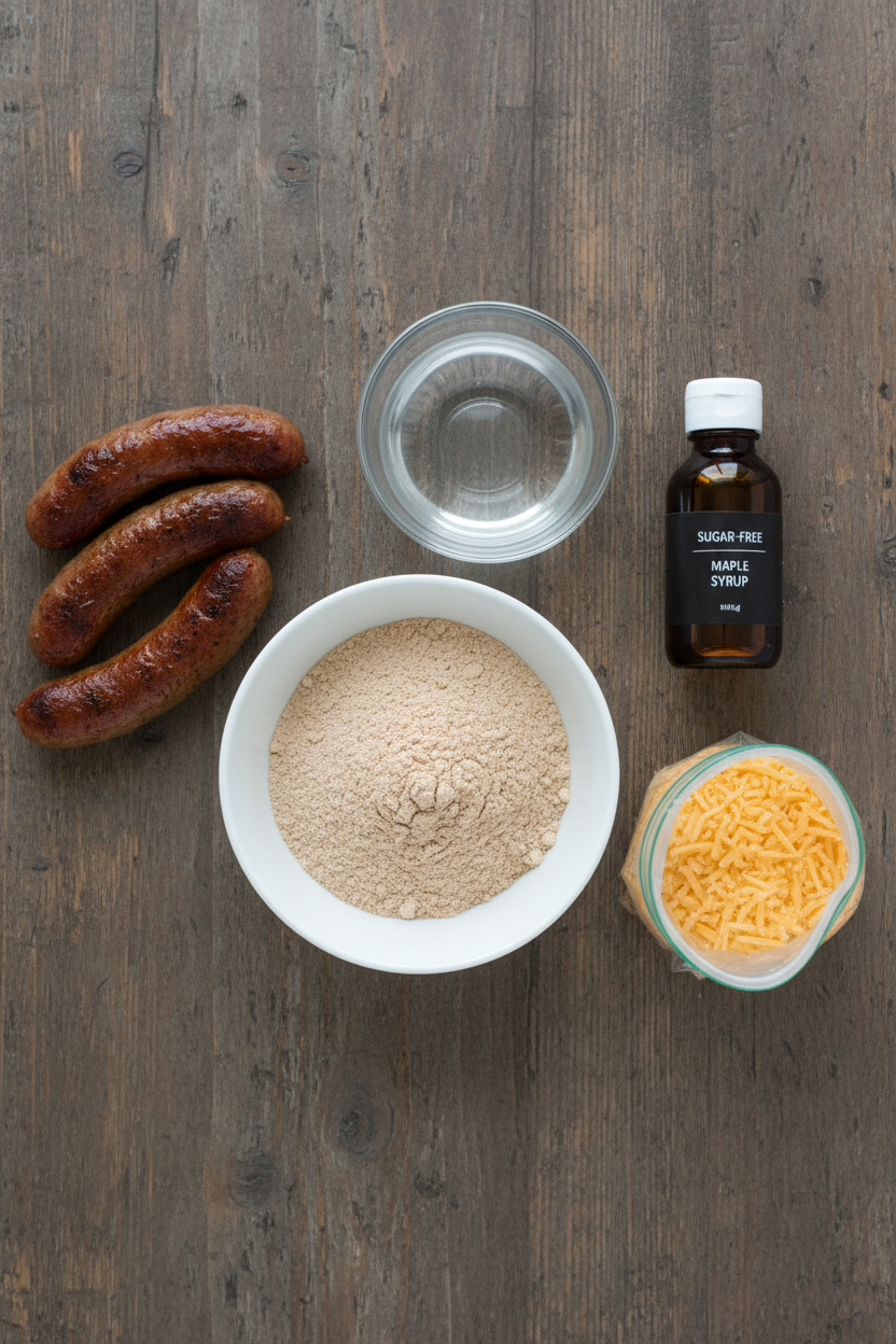 Cheesy Sausage Protein Pancake Bites