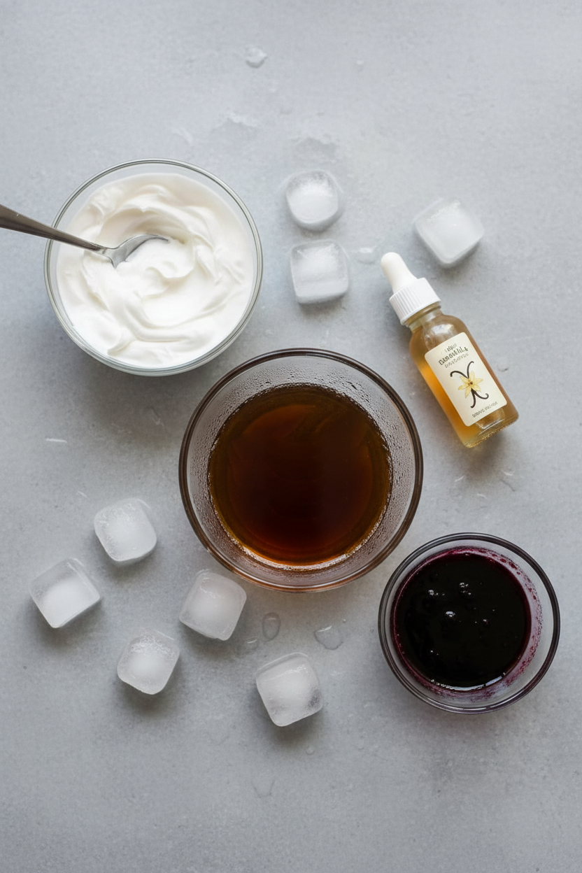 Chilled Blackberry Coconut Dr Pepper Float