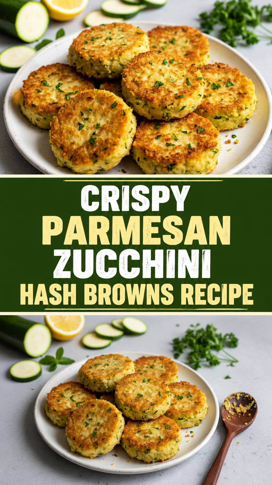 Crispy Parmesan Zucchini Hash Browns Recipe