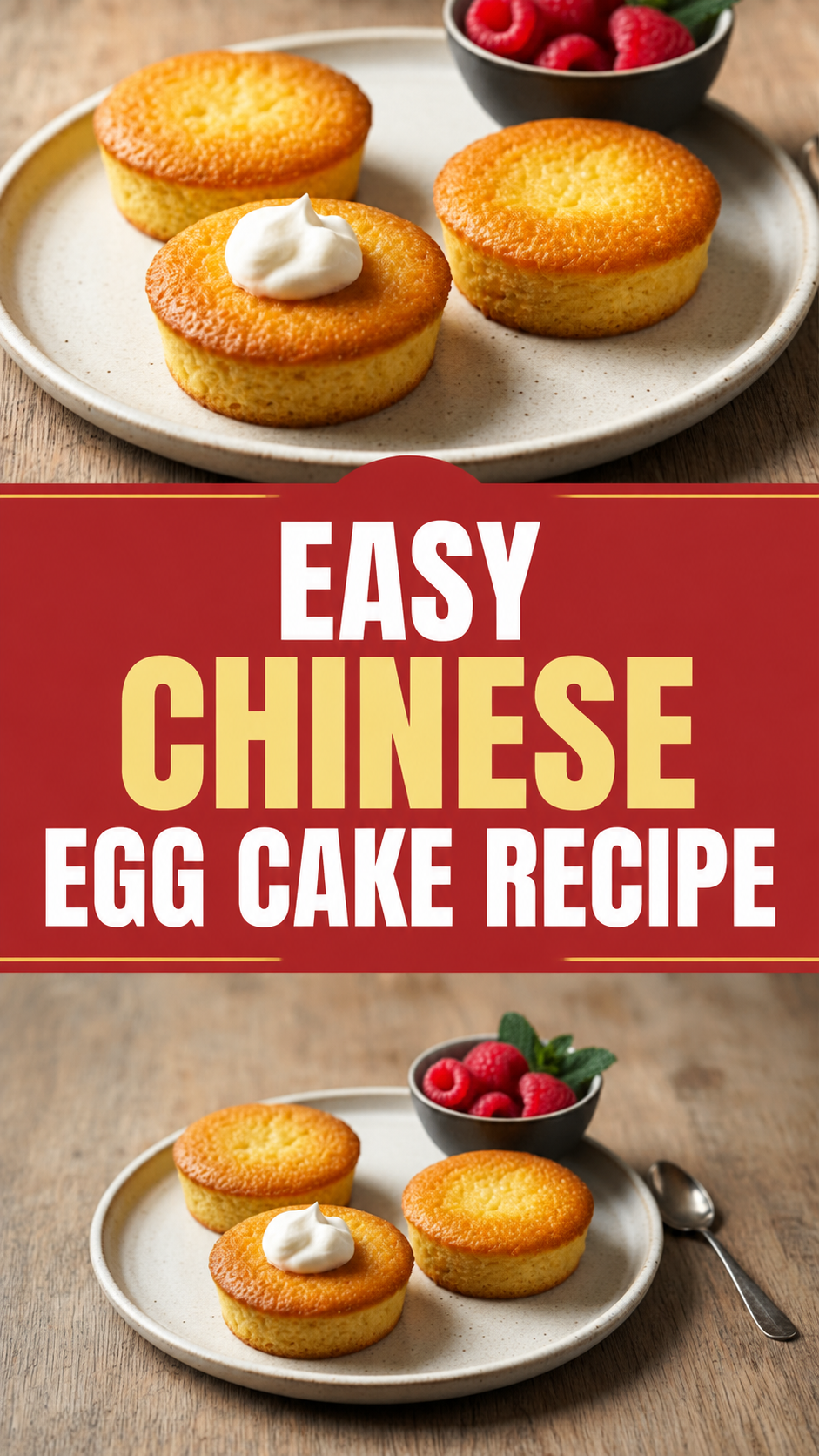 Easy Chinese Egg Cake Recipe