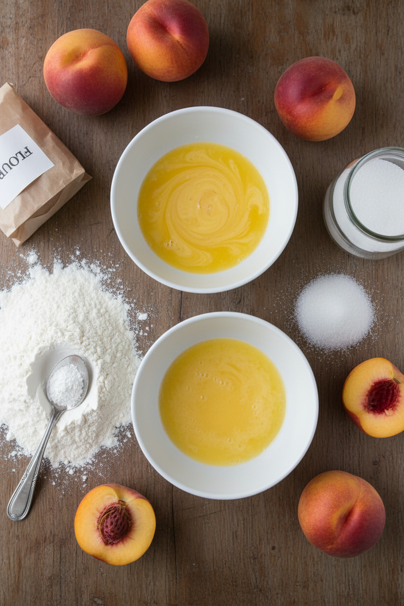 Peach Sour Cream Crumb Cake