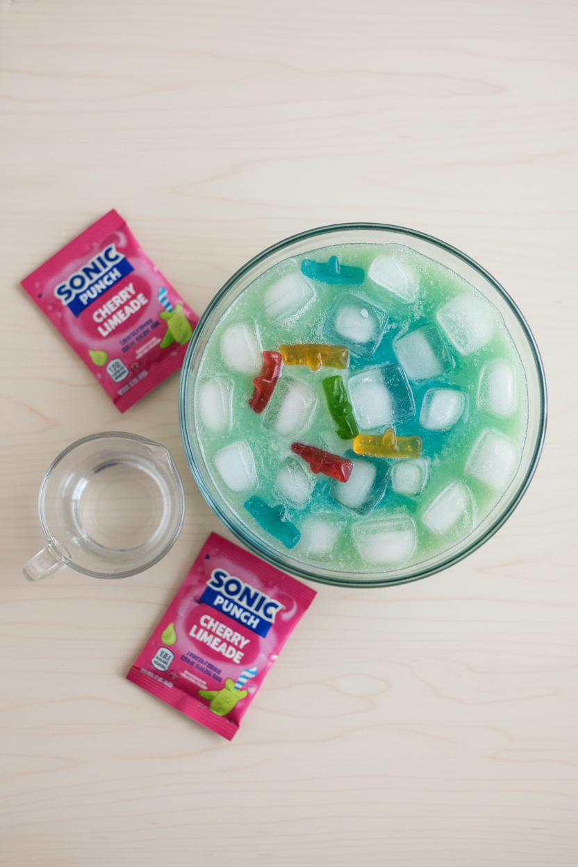Shark Attack Blue Punch Syringe Drink