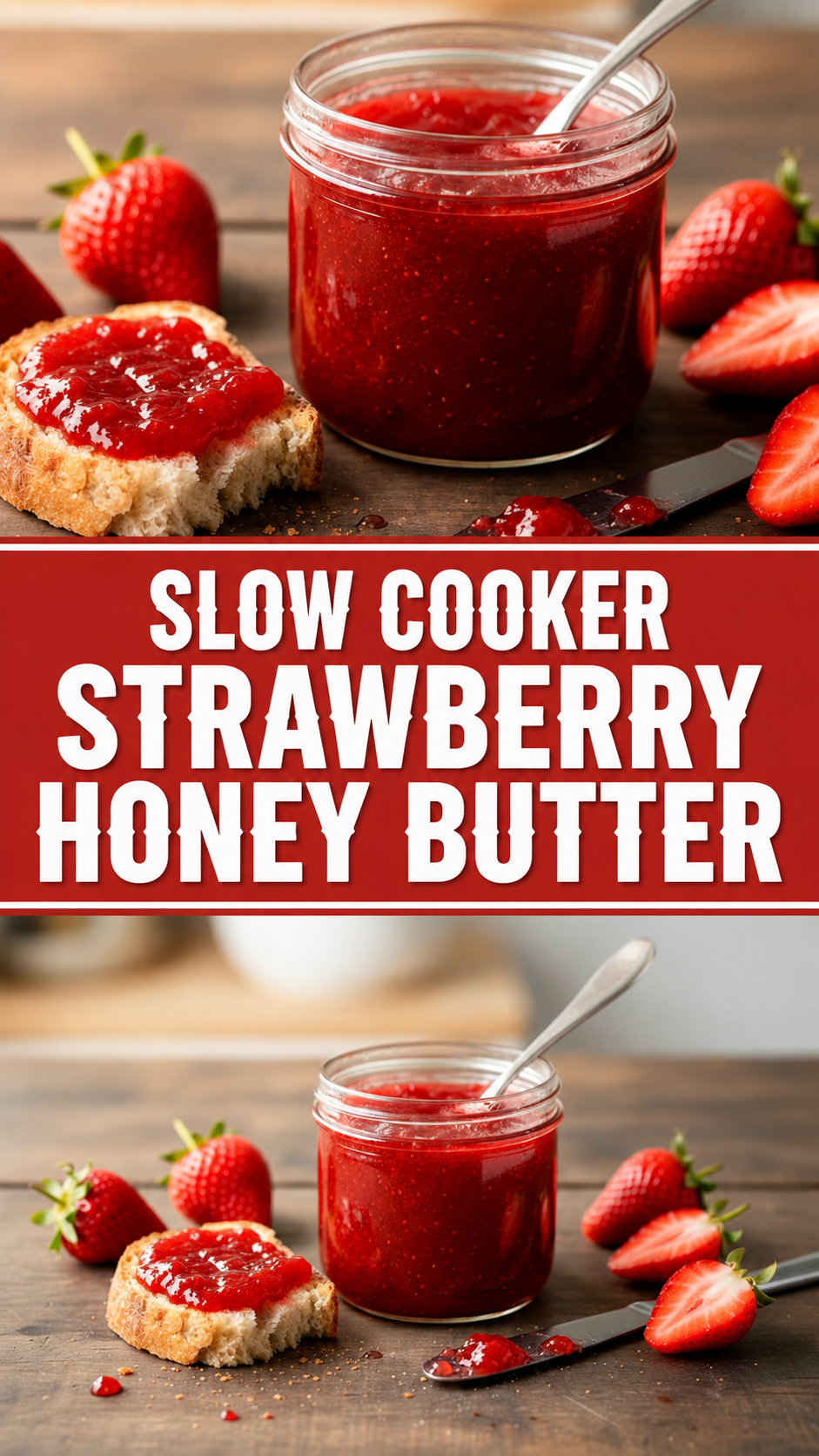 Slow Cooker Strawberry Honey Butter