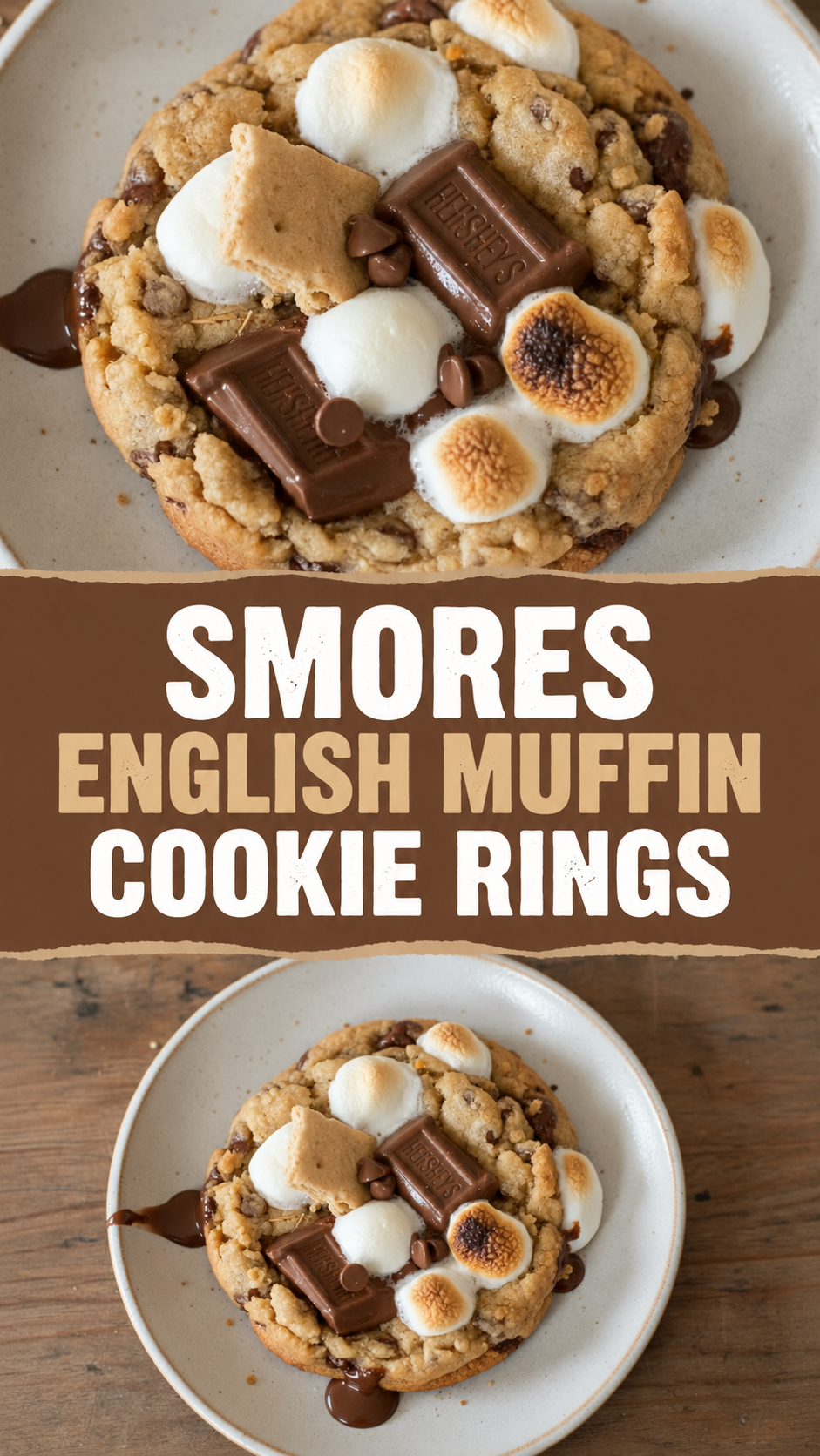 Smores English Muffin Cookie Rings