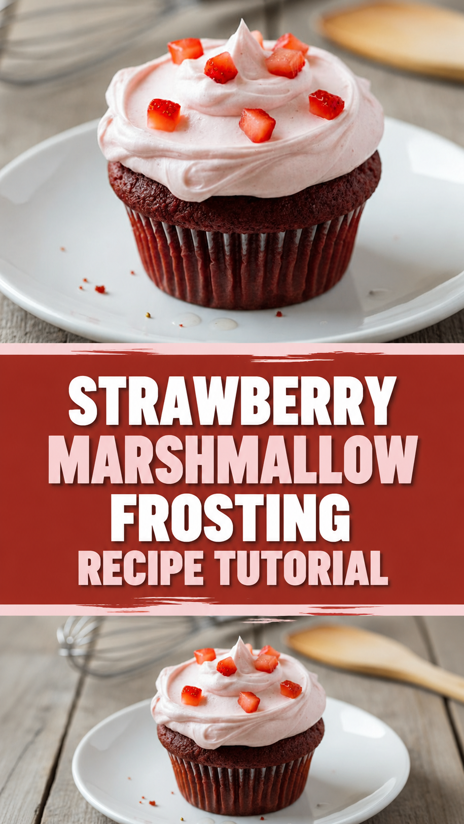 Strawberry Marshmallow Frosting Recipe Tutorial
