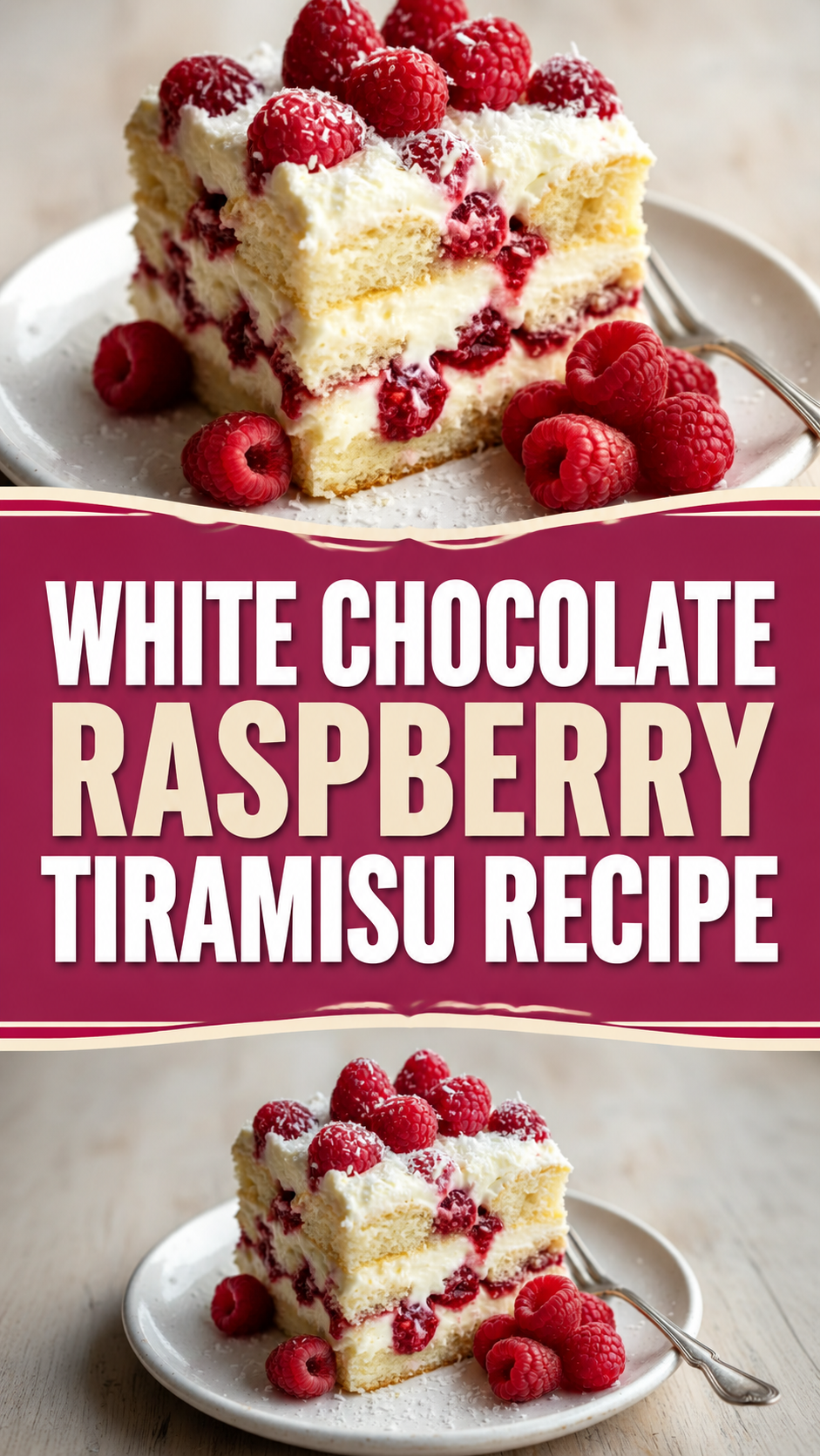 White Chocolate Raspberry Tiramisu Recipe